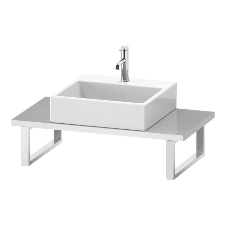 Duravit Console Compact L-Cube 80-200x48 cm, 1 AS, ép. 3 cm, méd. Ei