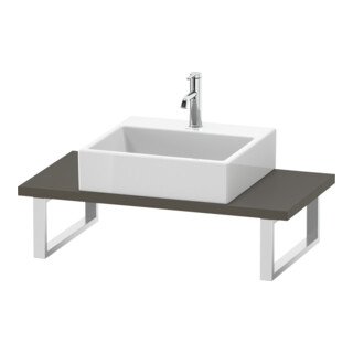 Duravit Console Compact L-Cube 80-200x48 cm, 1 AS, ép. 3 cm, pour Gr s-mat