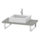 Duravit Console Compact L-Cube 80-200x48 cm, 1 AS, ép. 4,5 cm, béton gris-1