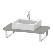 Duravit Console Compact L-Cube 80-200x48 cm, 1 AS, ép. 4,5 cm, béton gris