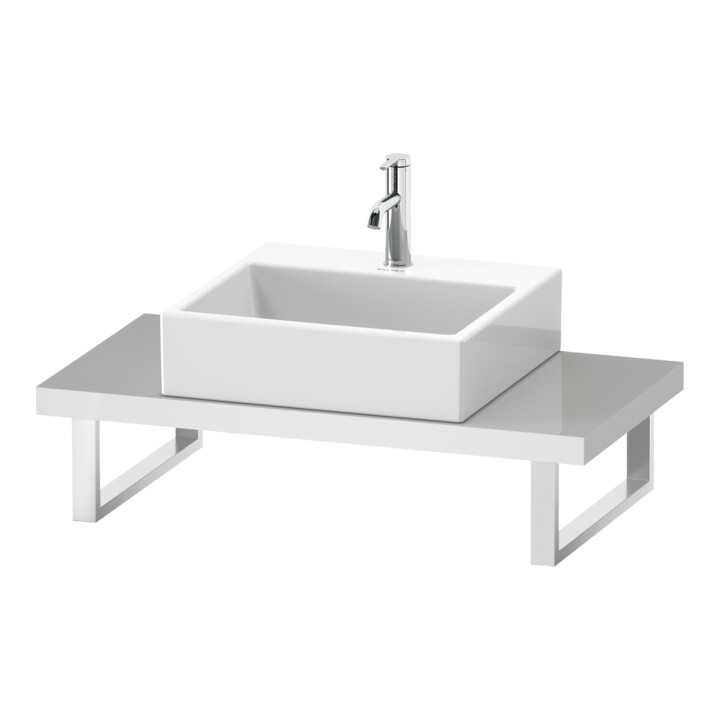 Duravit Console Compact L-Cube 80-200x48 cm, 1 AS, ép. 4,5 cm, E d geb.