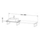Duravit Console Compact L-Cube 80-200x48 cm, 1 AS, ép. 4,5 cm, E d geb.-4