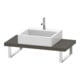 Duravit Console Compact L-Cube 80-200x48 cm, 1 AS, ép. 4,5 cm, gris satiné mat-1