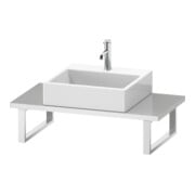 Duravit Console Compact L-Cube 80-200x48 cm, 1 découpe, ép. 3 cm, lin-3