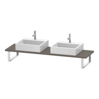 Duravit Console Compact L-Cube 80-200x48 cm, 2 A., ép. 3 cm, base mate
