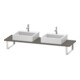 Duravit Console Compact L-Cube 80-200x48 cm, 2 A., ép. 3 cm, base mate-1