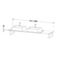 Duravit Console Compact L-Cube 80-200x48 cm, 2 A., ép. 3 cm, base mate-4