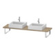 Duravit Console Compact L-Cube 80-200x48 cm, 2 A., ép. 3 cm, marbre œuf-1