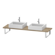 Duravit Console Compact L-Cube 80-200x48 cm, 2 A., ép. 3 cm, marbre œuf