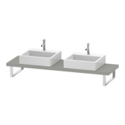 Duravit Console Compact L-Cube 80-200x48 cm, 2 A., ép. 4,5 cm, gris béton