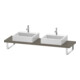 Duravit Console Compact L-Cube 80-200x48 cm, 2 A., ép. 4,5 cm, pour Gr hgl-1