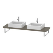 Duravit Console Compact L-Cube 80-200x48 cm, 2 A., ép. 4,5 cm, pour Gr hgl