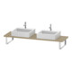 Duravit Console Compact L-Cube 80-200x48 cm, 2 étagères, ép. 3 cm, blanc mat-1