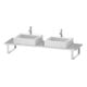 Duravit Console Compact L-Cube 80-200x48 cm, 2 étagères, ép. 3 cm, noyer courbé-3
