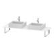 Duravit Console Compact L-Cube 80-200x48 cm, 2 tiroirs, ép. 3 cm, blanc brillant-1