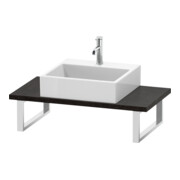 Duravit Console Compact L-Cube 80-200x48cm, 1 AS, ép. 3cm, blanc foncé brillant