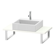 Duravit Console Compact L-Cube 80-200x48cm, 1 AS, Ép. 3cm, blanc hgl