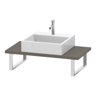 Duravit Console Compact L-Cube 80-200x48cm, 1 AS, ép. 3cm, blanc mat