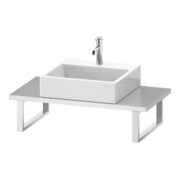 Duravit Console Compact L-Cube 80-200x48cm, 1 AS, ép. 3cm, blanc mat-3