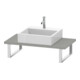 Duravit Console Compact L-Cube 80-200x48cm, 1 AS, ép. 3cm, gris béton-1