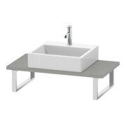 Duravit Console Compact L-Cube 80-200x48cm, 1 AS, ép. 3cm, gris béton