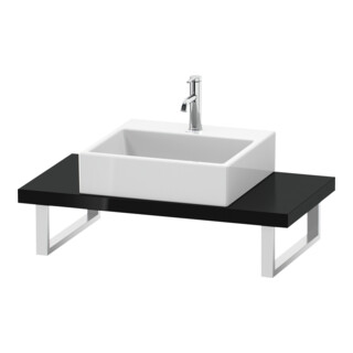 Duravit Console Compact L-Cube 80-200x48cm, 1 AS, ép. 4,5cm, blanc brillant