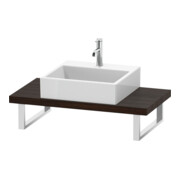 Duravit Console Compact L-Cube 80-200x48cm, 1 AS, ép. 4,5cm, noyer courbé