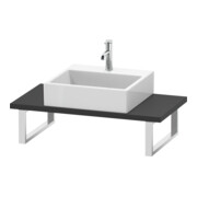 Duravit Console Compact L-Cube 80-200x48cm, 1 AS, épaisseur 3cm, graphite mat