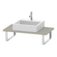 Duravit Console Compact L-Cube 80-200x48cm, 1 AS, Épaisseur 3cm, Tau mat-1