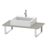 Duravit Console Compact L-Cube 80-200x48cm, 1 AS, Épaisseur 3cm, Tau mat