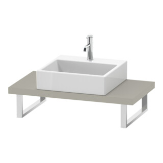 Duravit Console Compact L-Cube 80-200x48cm, 1 AS, Épaisseur 4,5cm, Taupe