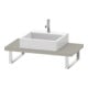Duravit Console Compact L-Cube 80-200x48cm, 1 AS, Épaisseur 4,5cm, Taupe-1