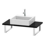 Duravit Console Compact L-Cube 80-200x48cm, 1 découpe, ép. 3cm, blanc brillant