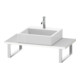 Duravit Console Compact L-Cube 80-200x48cm, 1 découpe, ép. 3cm, blanc mat-1