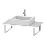 Duravit Console Compact L-Cube 80-200x48cm, 1 découpe, ép. 3cm, blanc mat