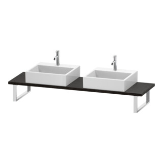 Duravit Console Compact L-Cube 80-200x48cm, 2 A., ép. 3cm, chêne foncé huilé
