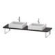 Duravit Console Compact L-Cube 80-200x48cm, 2 A., ép. 3cm, chêne foncé huilé-1