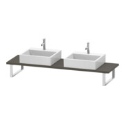 Duravit Console Compact L-Cube 80-200x48cm, 2 A., ép. 3cm, pour Gr s-mat