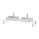 Duravit Console Compact L-Cube 80-200x48cm, 2 A., Ép. 4,5cm, blanc brillant-1