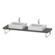 Duravit Console Compact L-Cube 80-200x48cm, 2 A., ép. 4,5cm, pour G s-mat-1