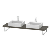 Duravit Console Compact L-Cube 80-200x48cm, 2 A., ép. 4,5cm, pour G s-mat