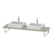 Duravit Console Compact L-Cube 80-200x48cm, 2 A., Ép. 4,5cm, Taupe mat