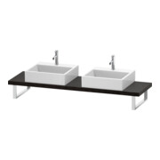 Duravit Console Compact L-Cube 80-200x48cm, 2 A., tôle 4,5cm, E d courb.