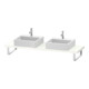 Duravit Console Compact L-Cube 80-200x48cm, 2 tiroirs, ép. 4,5cm, blanc brillant-1