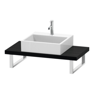Duravit Console Compact L-Cube Épaisseur 4,5 cm, Blanc œuf, pour lavabo à poser, var.