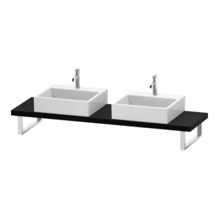 Duravit Console Compact L-Cube Épaisseur 4,5 cm, Blanc Oeuf, pour lavabo à poser, var.