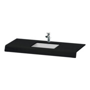 Duravit Console de lavabo DuraStyle 55x80x10 cm, 1 découpe, chêne noir