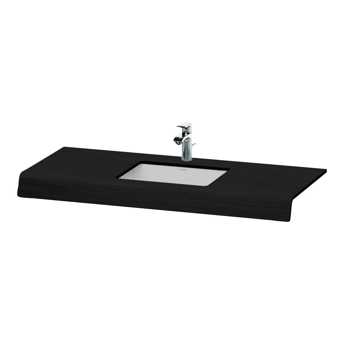 Duravit Console de lavabo DuraStyle 55x80x10 cm, 1 découpe, chêne noir