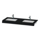 Duravit Console de lavabo DuraStyle 55x80x10 cm, 2 découpes, chêne noir-1
