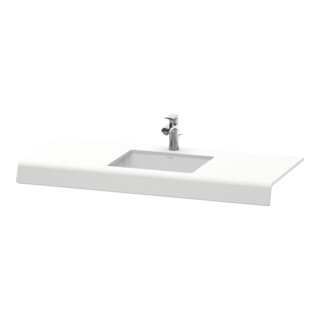 Duravit Console de lavabo DuraStyle 80-200x55x10 cm, 1 découpe, blanc mat